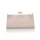 Sage blush Microsuede Trapese Clutch with Gold Shimmer Detail