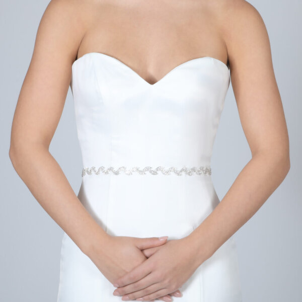 Bridal belt PBB1042 silver