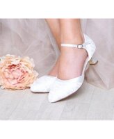 Ingrid Dyeable Lace/Satin Open Waist Court