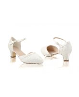 Ingrid Dyeable Lace/Satin Open Waist Court