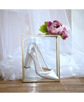 Skyla Dyeable Satin/Lace Block Heel Pointed Court