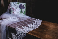 PBV9039-300 Einlagiger Schleier mit Stickereien 300cm