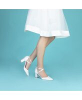 Maise Block Heel Lace Court