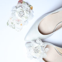 Juniper Ivory Lace Flower