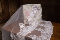 PBV9049-400 Einlagiger Schleier mit Stickereien 400cm