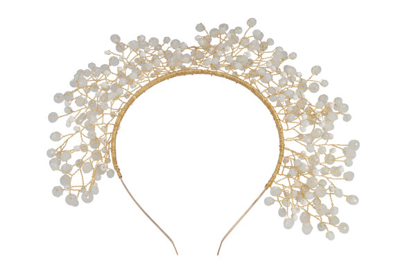 PBT5039 Tiara mit Perlen