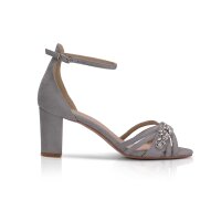 Frankie Ultrasuede / Crystal Trim - Stone