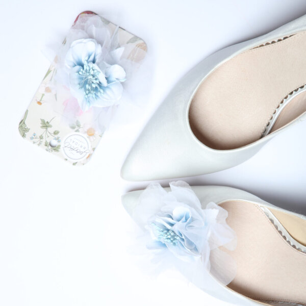 Apple Clip Blue Flower