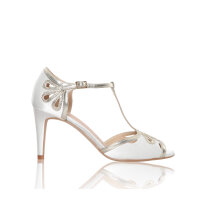 Esme Wide Fit - Ivory Satin