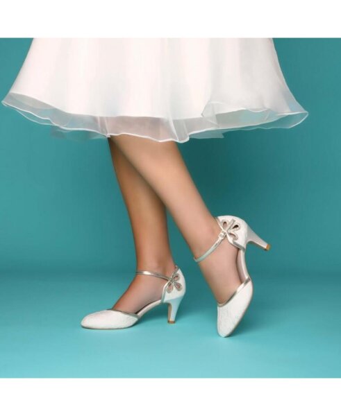 Nina Lace Dyeable Open Waist with Gold PU Binding