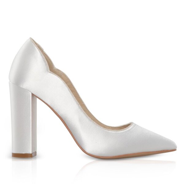 Havana Dyeble Satin Court with Sparkle Piping