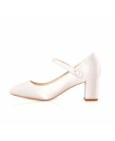 Toni Dyeable Satin Button Bar Shoe