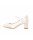 Toni Dyeable Satin Button Bar Shoe