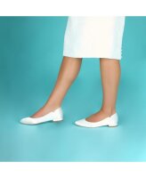 Jodie Dyeable Satin Ballerina with Sparkle Piping